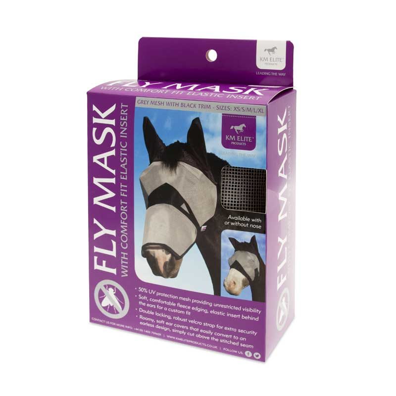 KM Elite Fly Mask Long with Ears 2