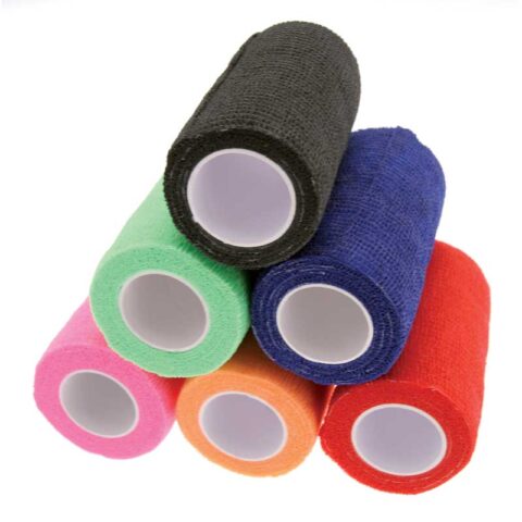 KM CoHesive Bandage Wrap Mixed Colours