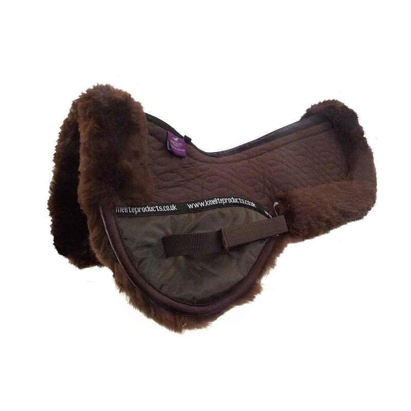 KM Elite Sheepskin Half Pad Mocha Mocha