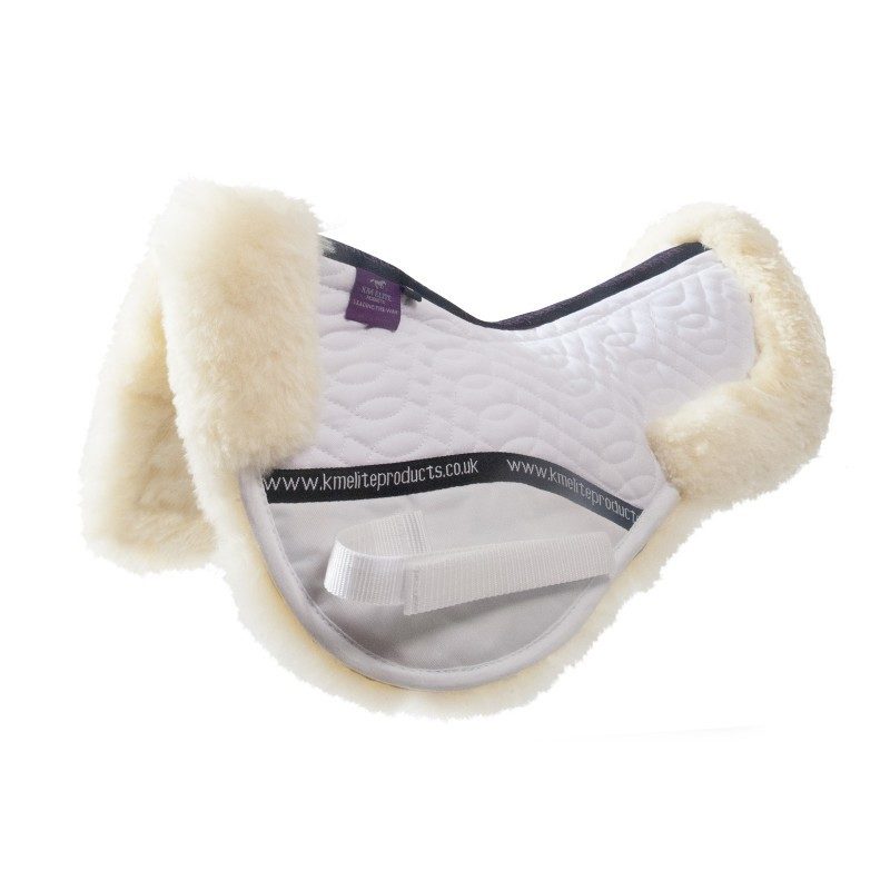 KM Elite Sheepskin Half Pad White Natural