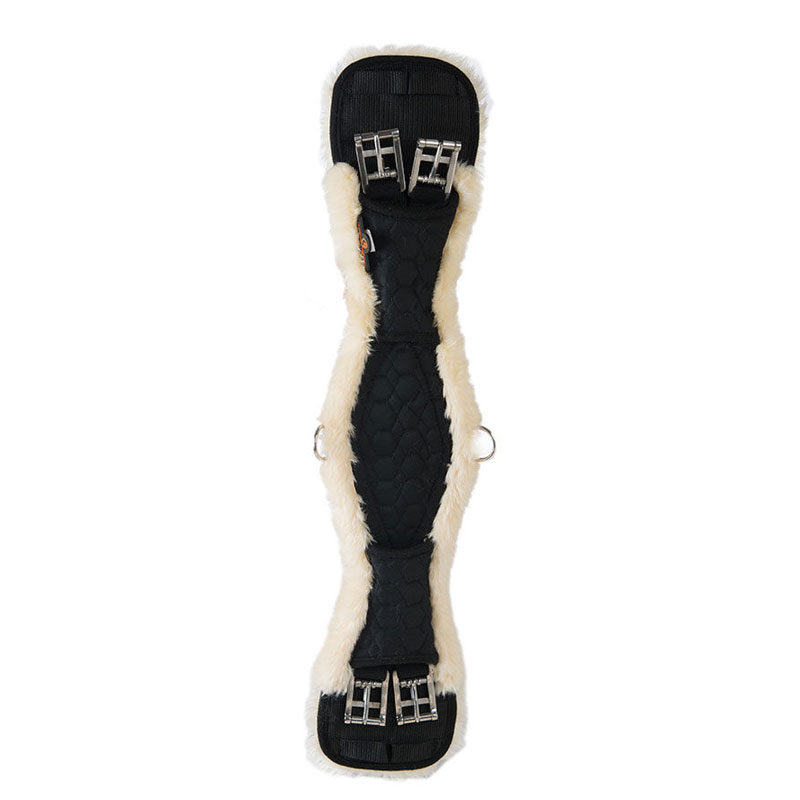 Kentucky Horsewear Sheepskin Dressage Girth Black Natural