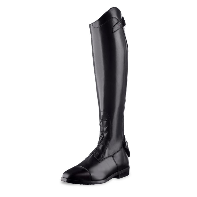 long black leather riding boots