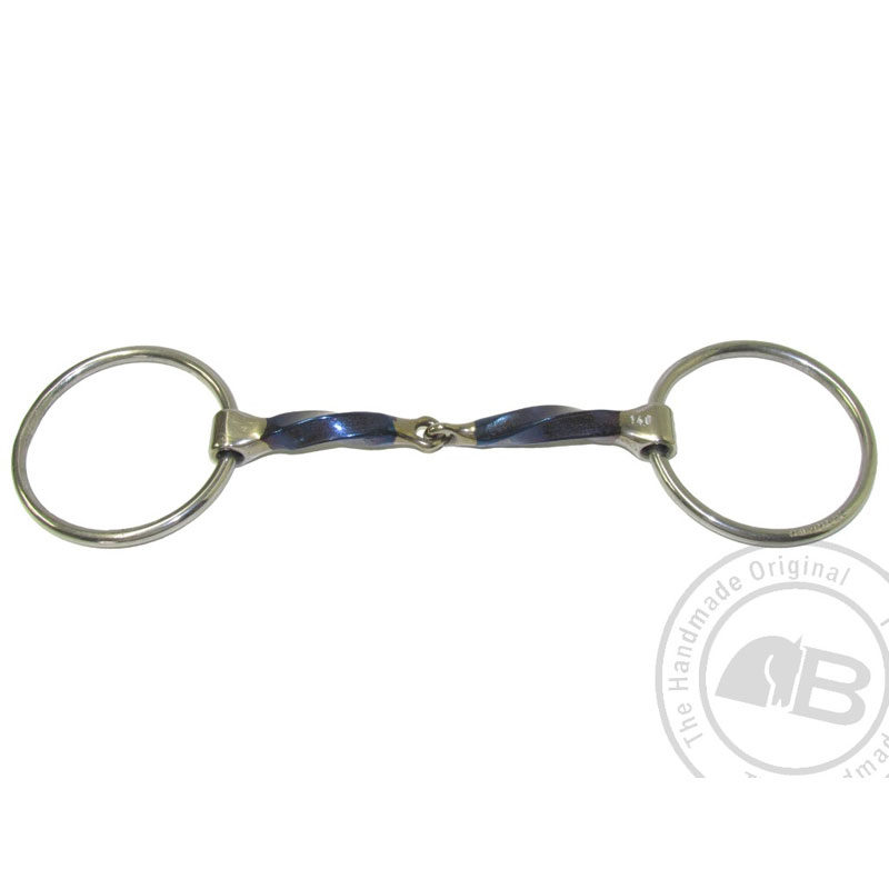 Bomber Bits Square Twisted Snaffle Loose Ring