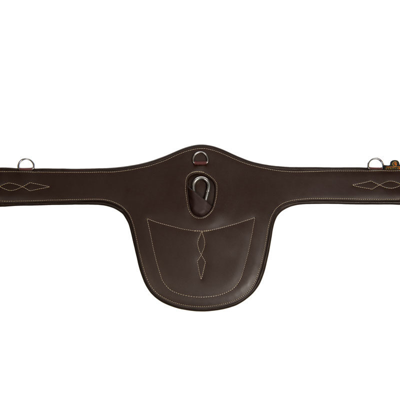 Kentucky Horsewear Leather Stud Girth Brown 2