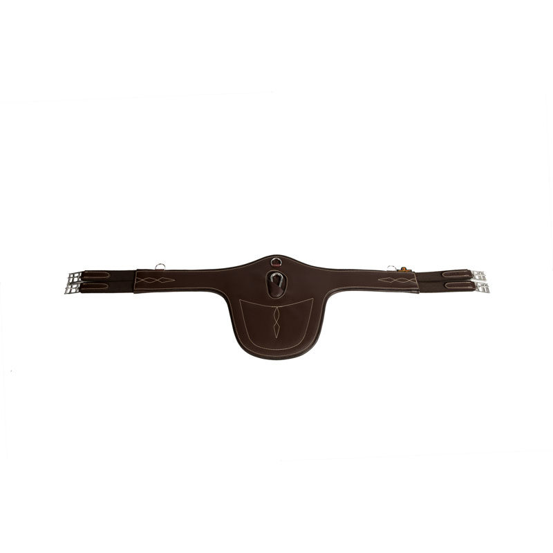 Kentucky Horsewear Leather Stud Girth Brown 3