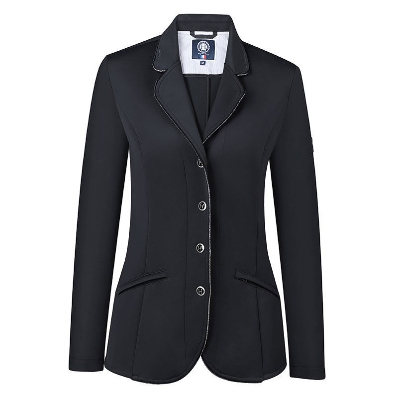 Harcour Ladies Competition Show Jacket Cella Black Front