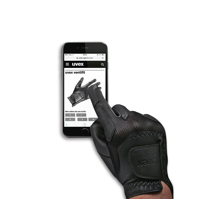 UVEX Ventraxion Riding Gloves Touch Screen Uvex Ventraxion Riding Gloves