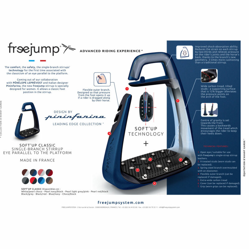 The Freejump Soft Up Classic Stirrups News Release FreeJump Soft Up Classic Stirrups - Choco/Black