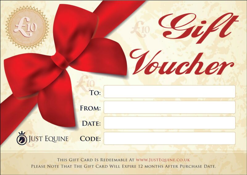 Gift Vouchers £10 Just Equine