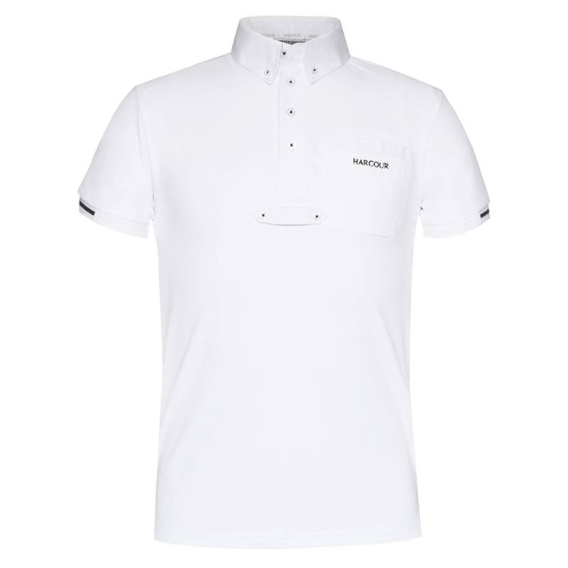 boy polo CRYSTALLO white fr Harcour Mens Crystallo Competition Shirt Short Sleeve