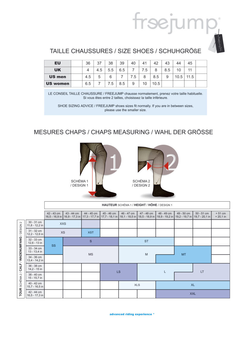 Freejump Size Chart Freejump Liberty One Riding Boots