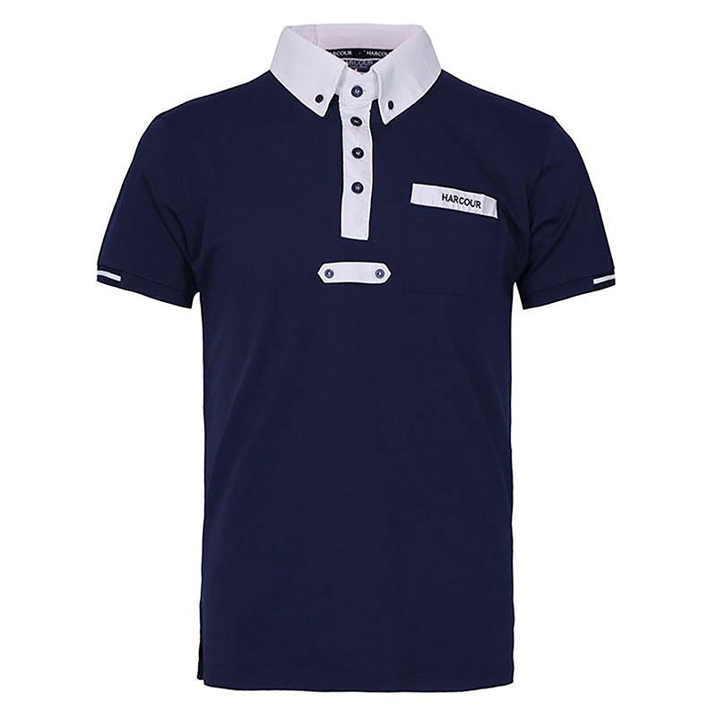 HARCUR CRYSTALLO NAVY copy Harcour Mens Crystallo Competition Shirt Short Sleeve