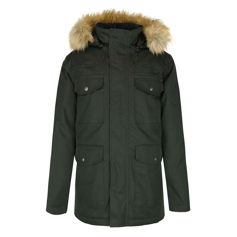 Harcour Mens Parka Coat Charles Khaki 1 Harcour Charles Mens Parka Coat