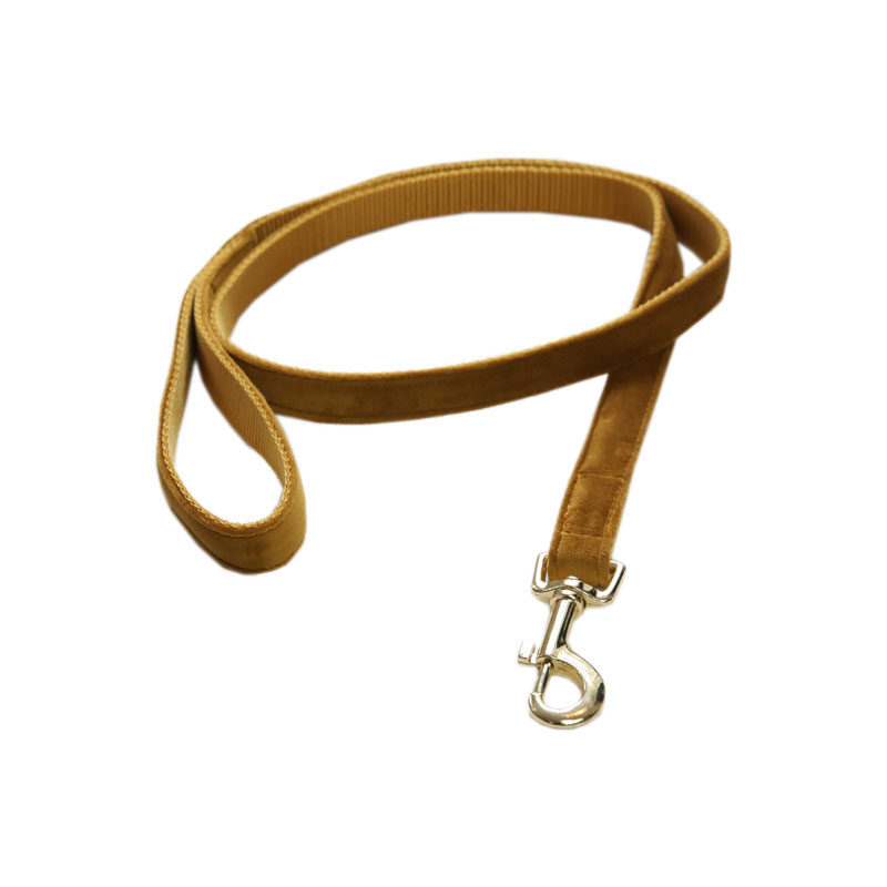 Kentucky Dogwear Velvet Dog Leads Mustard Kentucky Dogwear Velvet Dog Leads