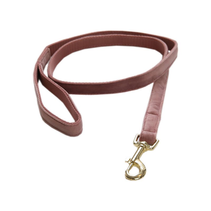 Kentucky Dogwear Velvet Dog Leads Old Rose Kentucky Dogwear Velvet Dog Leads