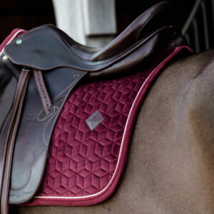Kentucky Horsewear Velvet Saddle Pad Bordeaux 1