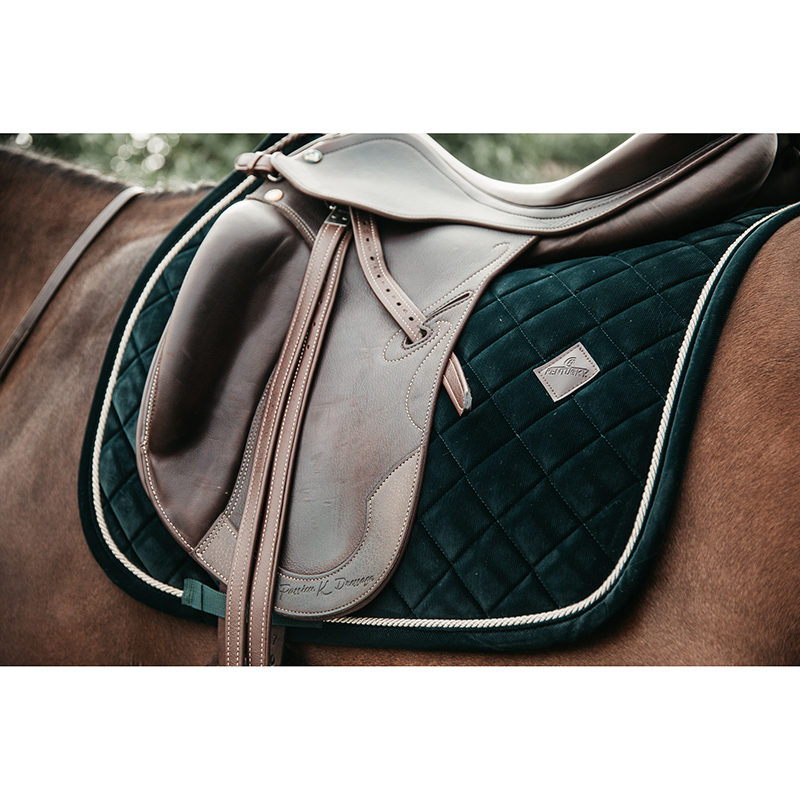 Kentucky Horsewear Corduroy Saddle Pad Green Dressage Kentucky Horsewear Corduroy Saddle Pad