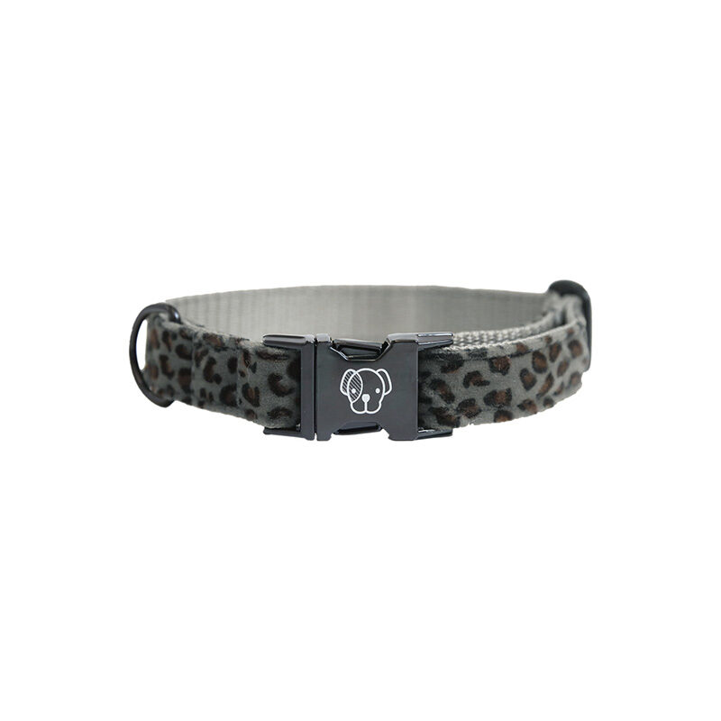 Kentucky Dogwear Leopard Print Dog Collar Grey 2