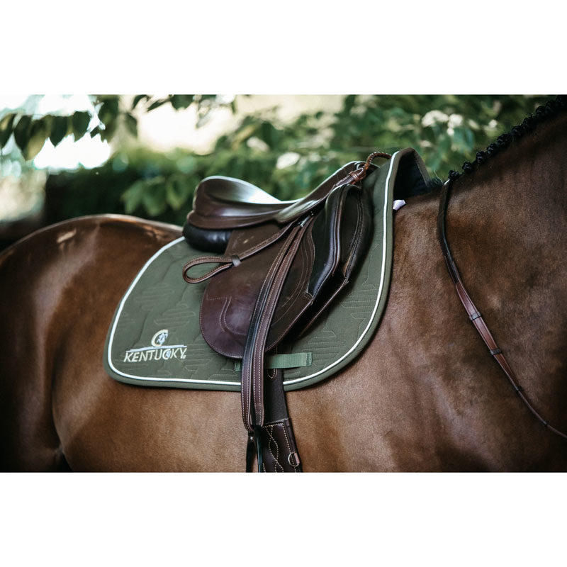 Kentucky Horsewear Quilted Saddle Pad Colour Edition Khaki Kentucky Horsewear Quilted Saddle Pad Colour Edition