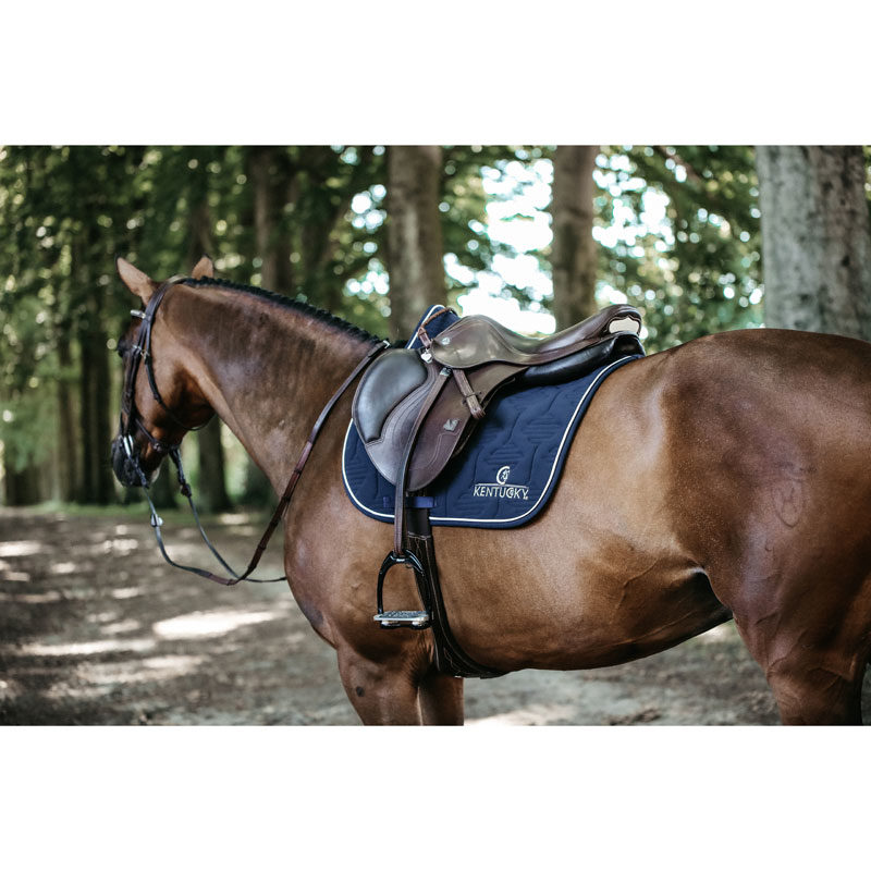 Kentucky Horsewear Quilted Saddle Pad Colour Edition Navy 1 Kentucky Horsewear Quilted Saddle Pad Colour Edition