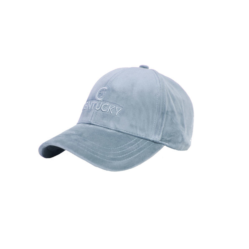 Velvet Cap Light Blue Velvet Baseball Cap