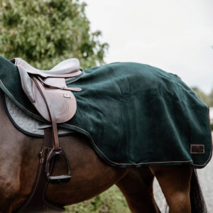 Kentucky Horsewear Fleece Riding Rug - Pine Green 5