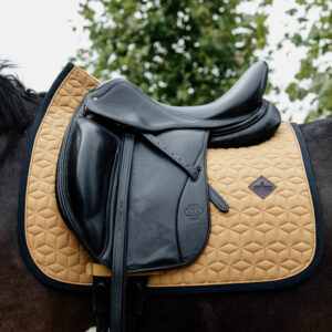 Softshell Dressage Saddle Pad Mustard 1