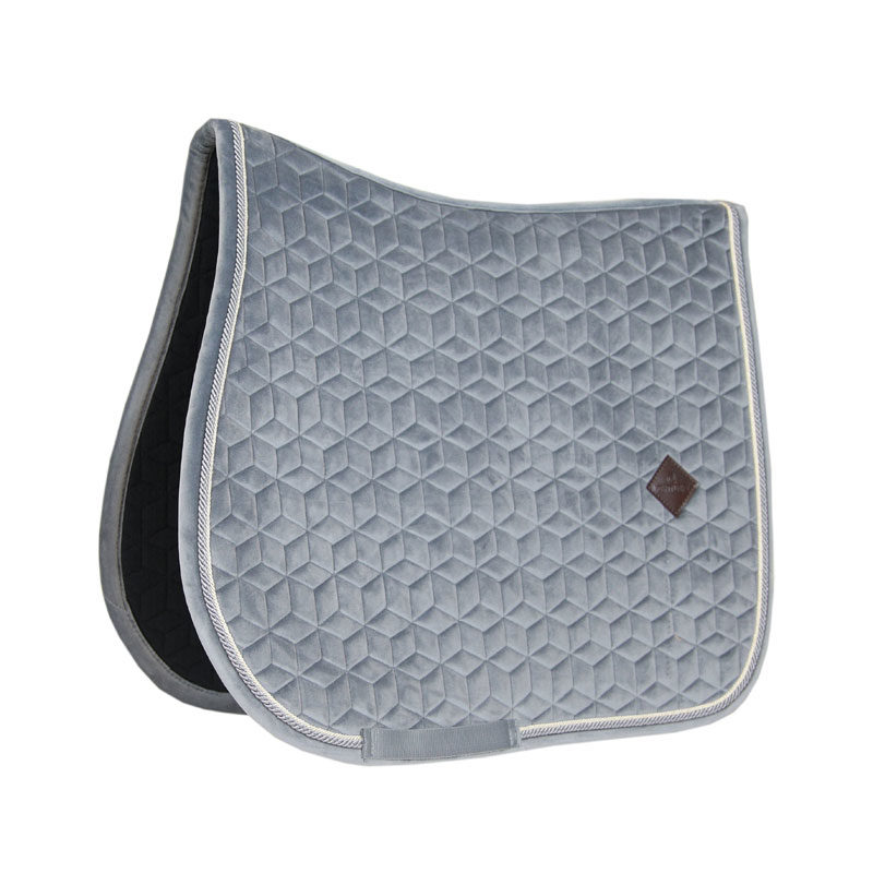 Kentucky Velvet Saddle Pad Basic Grey Kentucky Horsewear Velvet Saddle Pad Basic