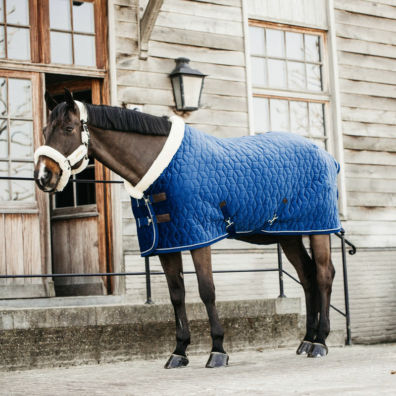 Kentucky Horsewear Velvet Show Rug Navy