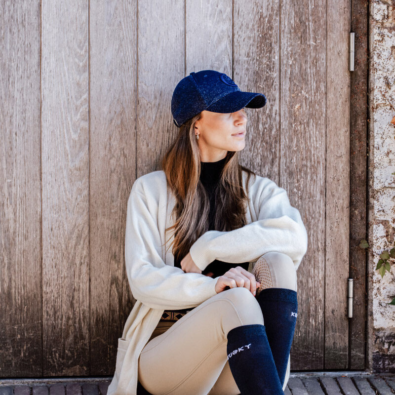 Kentucky Horsewear Baseball Cap Glitter Navy 1 Kentucky Horsewear Baseball Cap Glitter - Navy