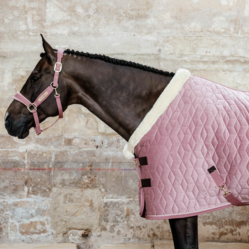 Kentucky Horsewear Velvet Show Rug Pink 1 Kentucky Horsewear Velvet Show Rug - Old Rose