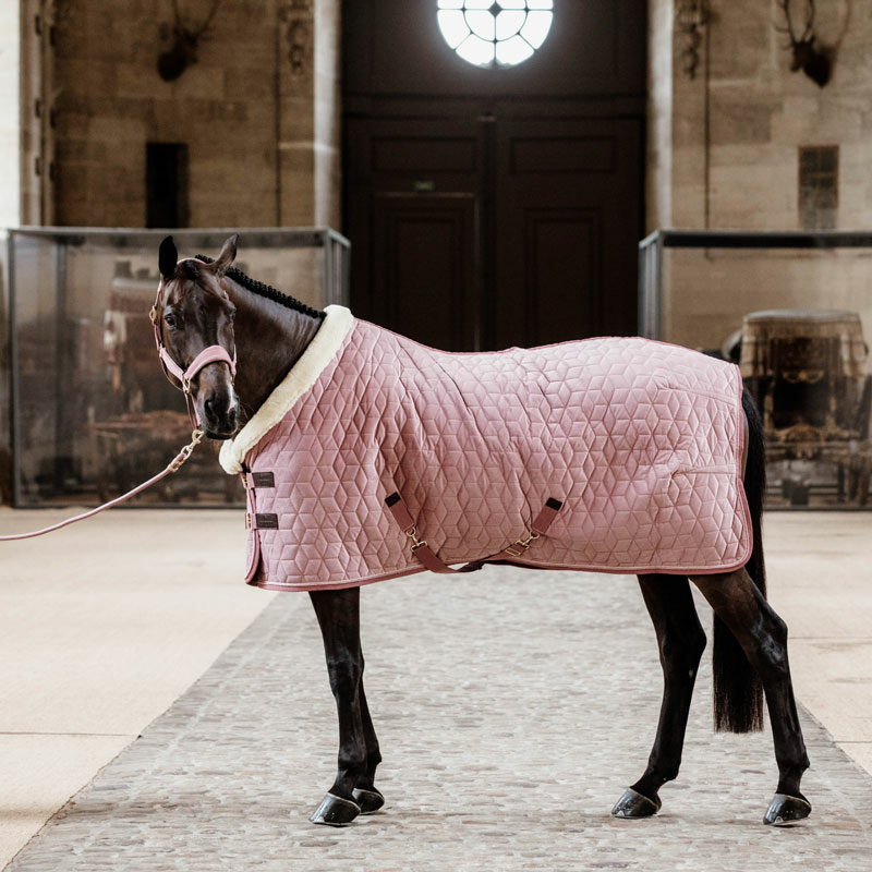 Kentucky Horsewear Velvet Show Rug Pink 3 Kentucky Horsewear Velvet Show Rug - Old Rose