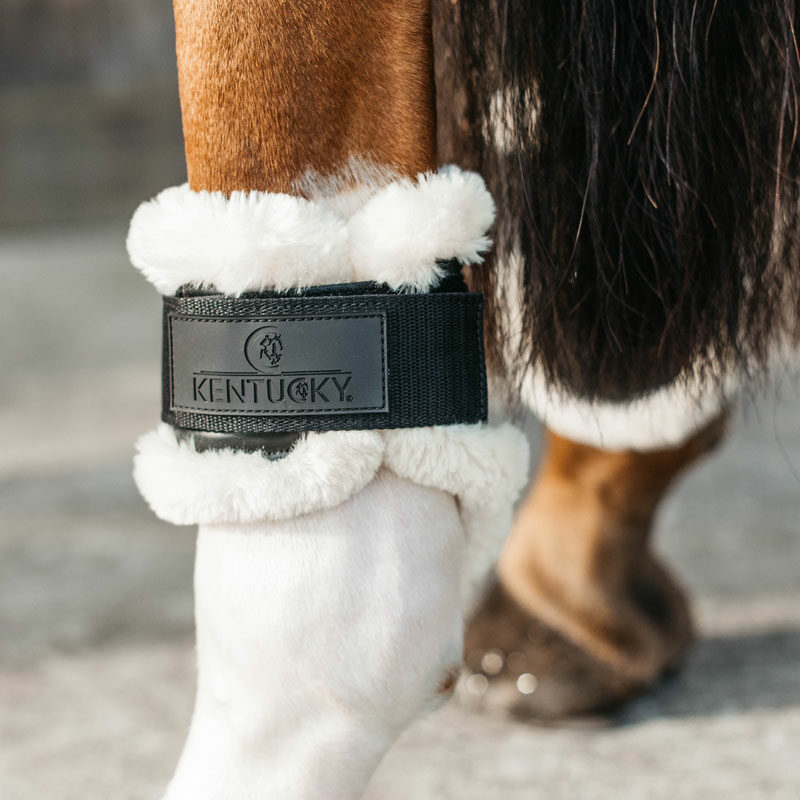 Kentucky Vegan Sheepskin Young Horse Fetlock Boots Black 1 Kentucky Vegan Sheepskin Young Horse Fetlock Boots