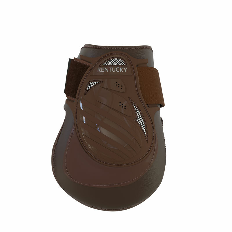 Kentucky Horsewear Deep Fetlock Boots Air Brown Side View 1