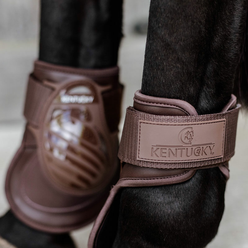 Kentucky Horsewear Deep Fetlock Boots Air Brown Side View