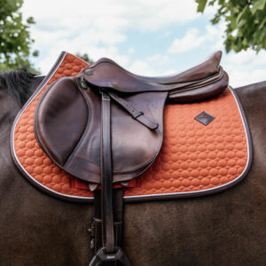 Saddle Pad Classic Leather Orange 3