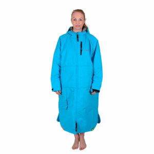 Charlie Mcleod Ladies Changing Robe Turquoise Front