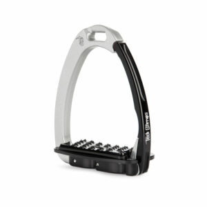 Tech Venice Sloped Evo Safety Stirrups - Silver-Black