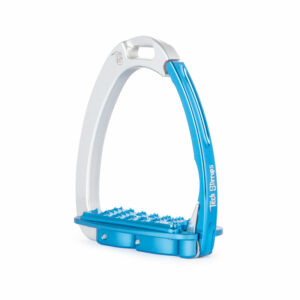 Tech Venice Sloped Evo Safety Stirrups - Silver-Blue