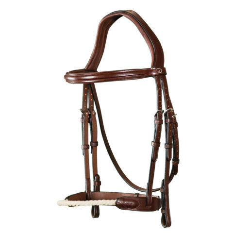 Rope-Noseband-Bridle-Brown