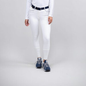 Harcour Jaltika Ladies Breeches Knee Grip - White 2