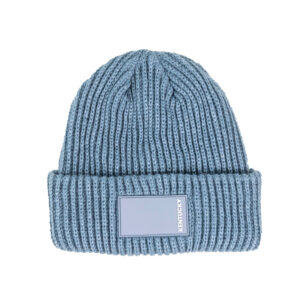 Kentucky Horsewear Beanie Rubber Logo Light Blue