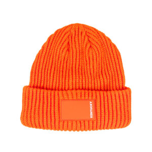 Kentucky Horsewear Beanie Rubber Logo Orange