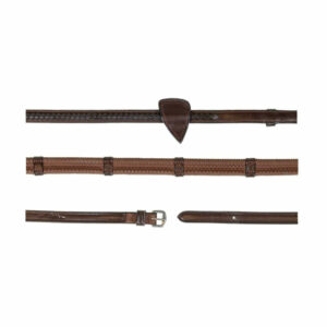 New English Collection Rubber Reins & Plaited Finishing