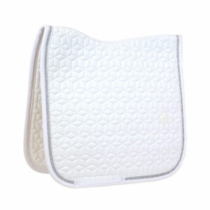 Saddle Pad Glitter Rope Dressage White White