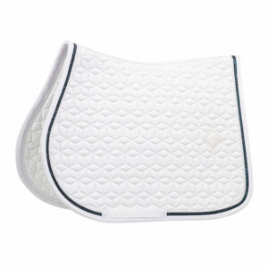 Saddle Pad Glitter Rope Showjumping White Black