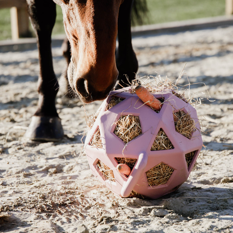 Relax Horse Play Hay Ball - Old Rose