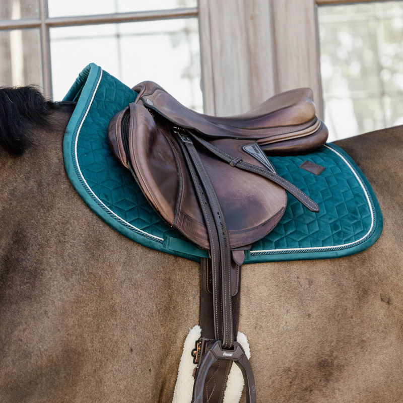 Velvet Saddle Pad - Emerald 2