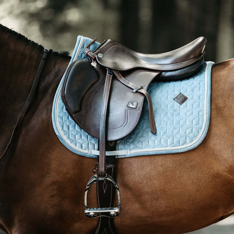 Velvet Saddle Pad - Light Blue