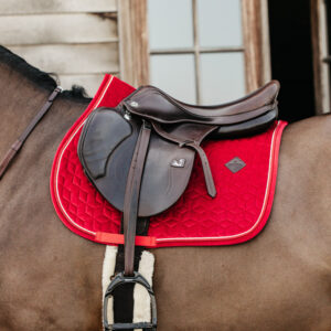 Velvet Saddle Pad - Red